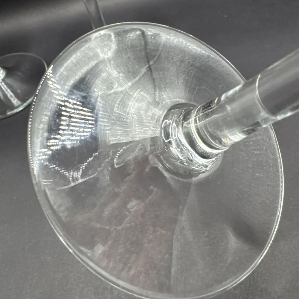 Etched Frosted Calla Lily Balloon Wine Glasses Set Of 4